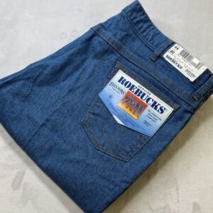 Vintage Roebucks Flex Jeans 44x30 USA Made Deadstock NWT Sears Denim 80s‎ 90s